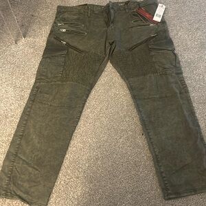 Green Pants with zippers by Jordan Craig Legacy Edition